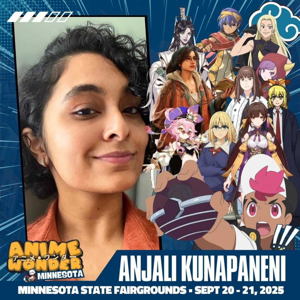 Anjali Kunapaneni - Voice Actor at Anime Wonder Fest Minnesota