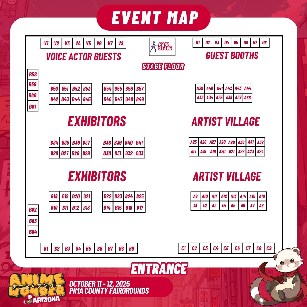 Arizona 2025 Draft 1 Vendor Map large