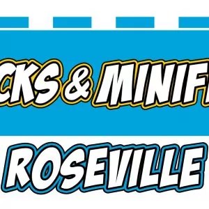 Bricks and Minifigs Roseville logo