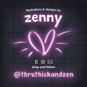 Thruthickandzen logo